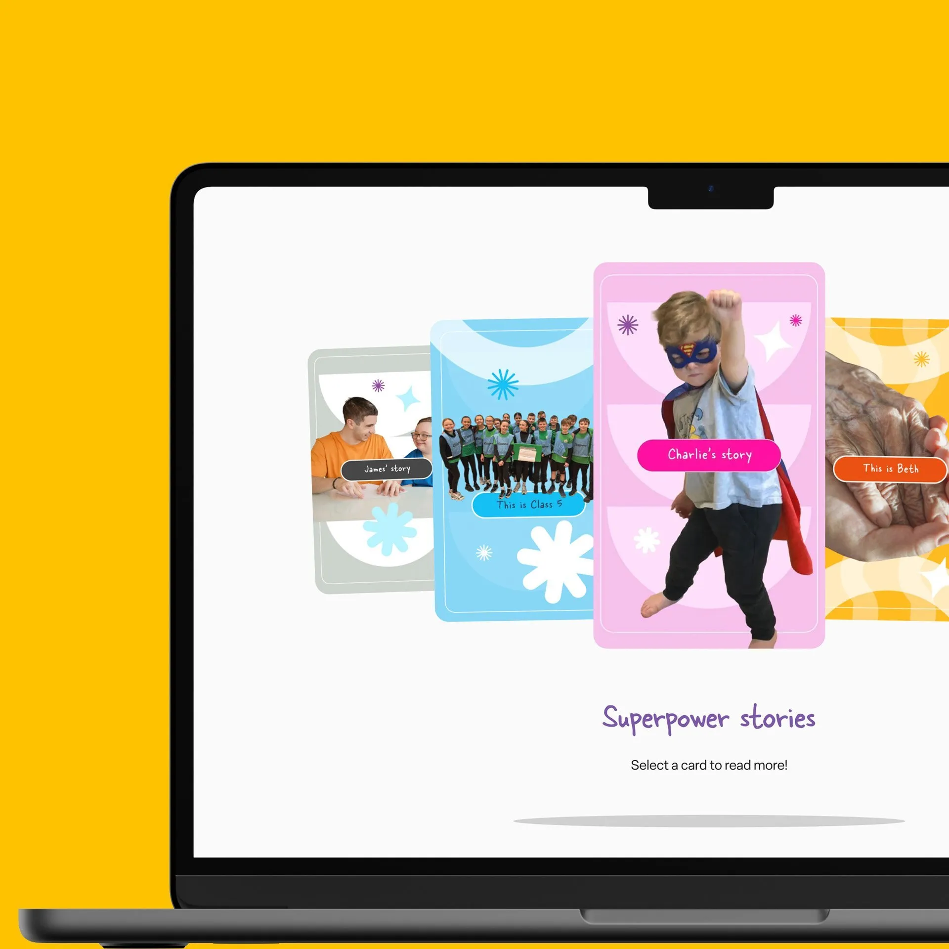 Social Signature website on a laptop