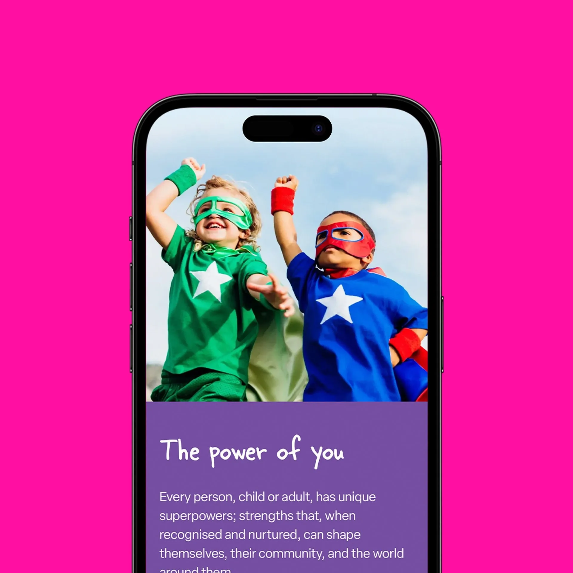 Social Signature website on a phone