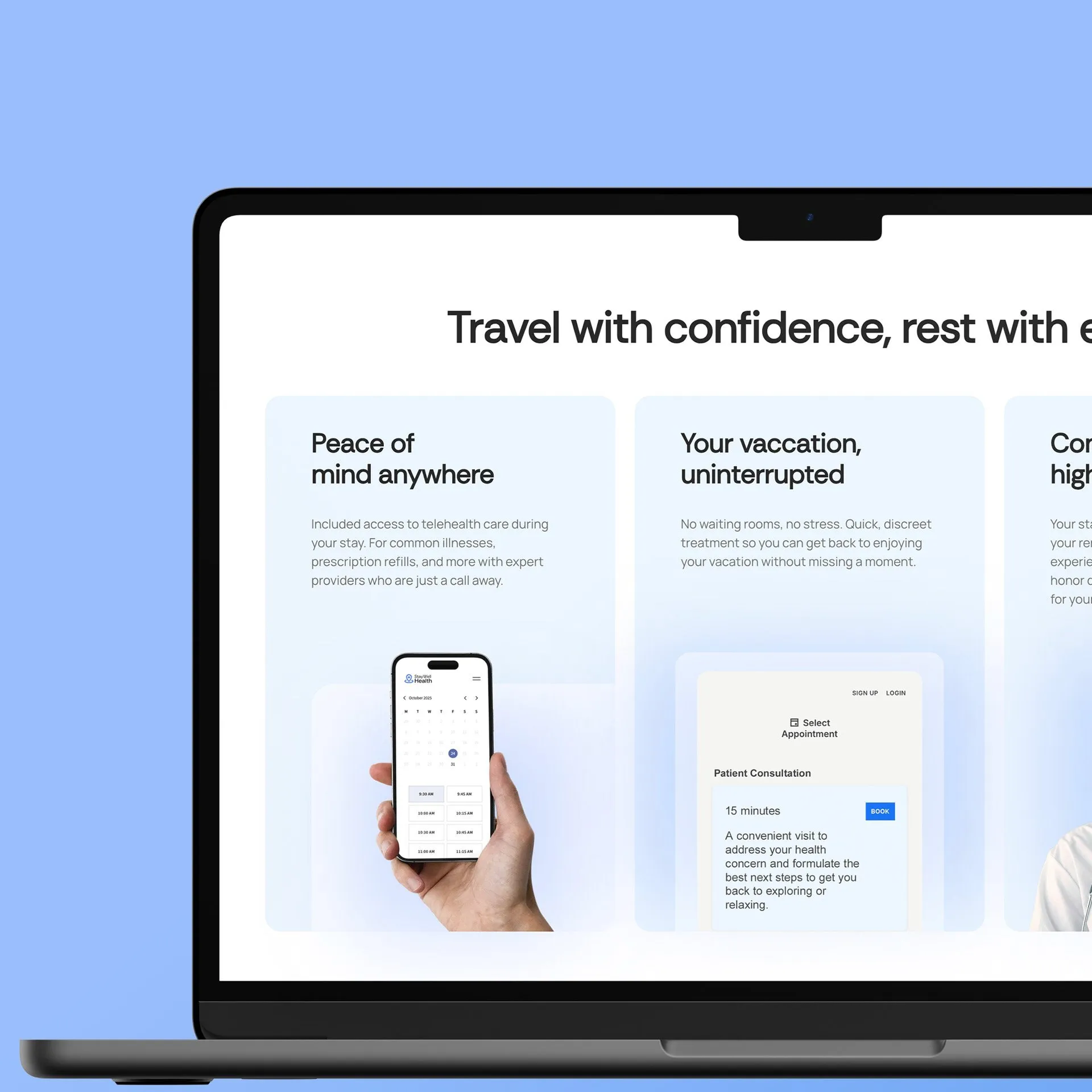 StayWell Health website on a laptop