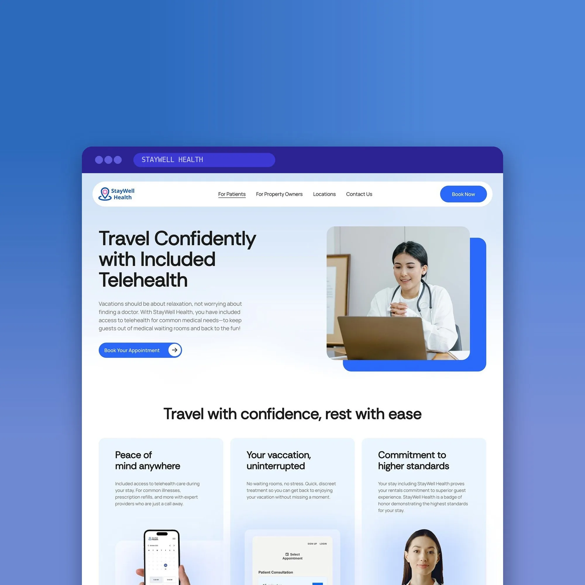 StayWell Health website designed by Design by Ency